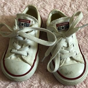 * SOLD * Kids White Converse Shoes